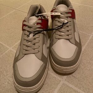 Zara Red and Gray Men's Sneakers